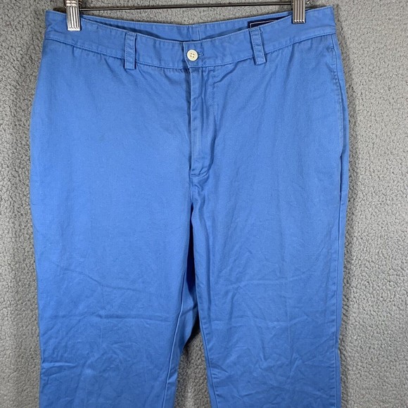 Vineyard Vines Pants Mens 32 x 31 Club Pant Blue 100% Cotton Twill Chino - Picture 2 of 7